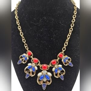 Elegant Floral Statement Necklace